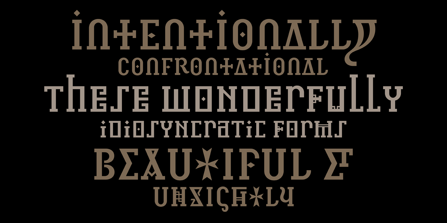 Example font Infidel #2